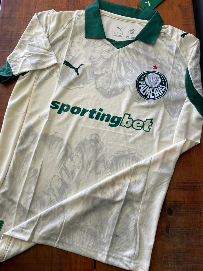 Manto Palmeiras Bege 2025 - versão torcedor Raccoonstore