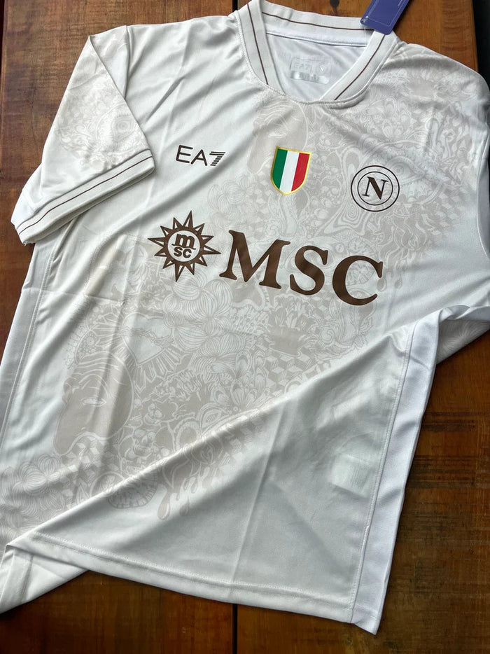 Manto Napoli Branca 2025 - versão torcedor Raccoonstore