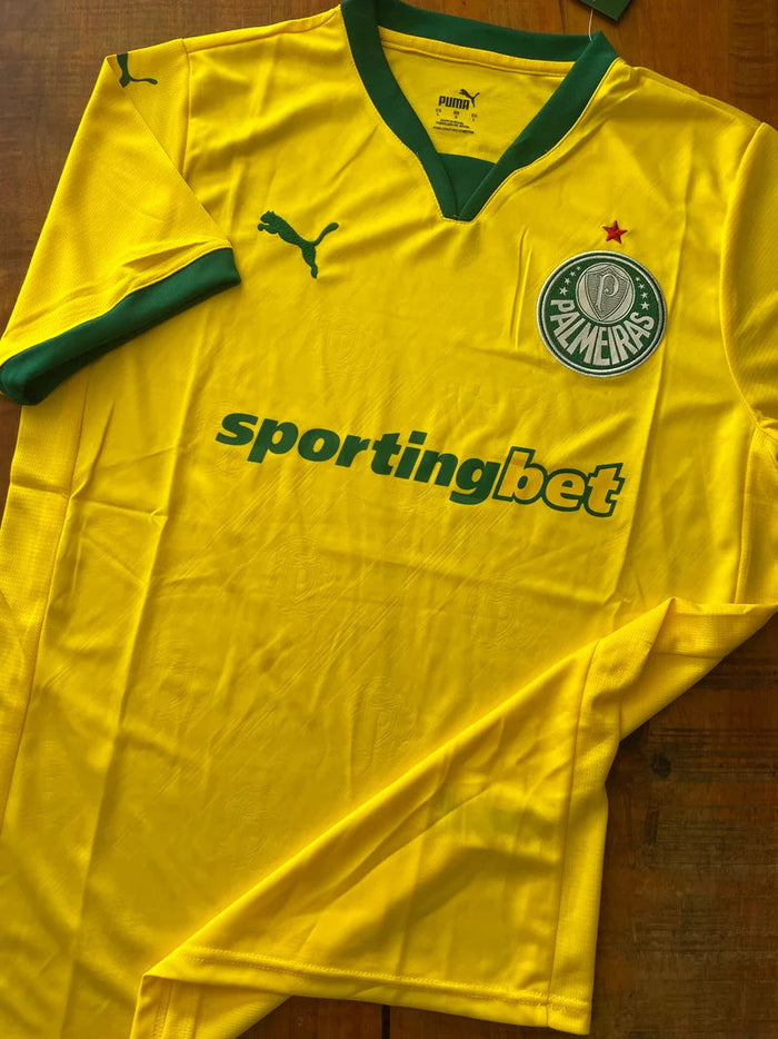Manto Palmeiras amarela 2025 - versão torcedor Raccoonstore