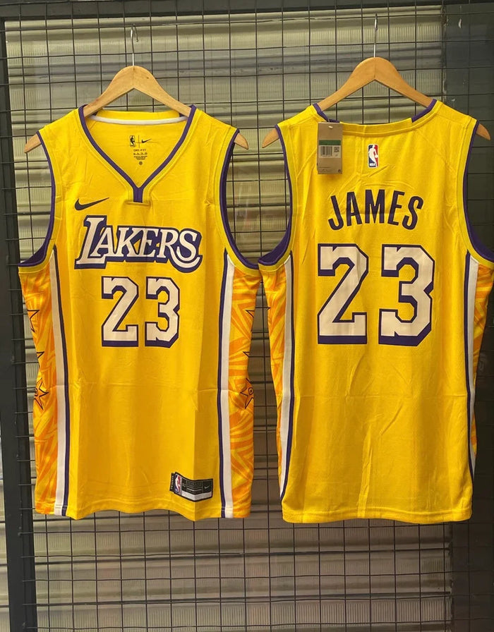 Regata NBA Lakers Amarela 23 Raccoonstore