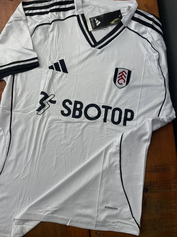 Manto Fulham Branca 2025 - versão torcedor Raccoonstore