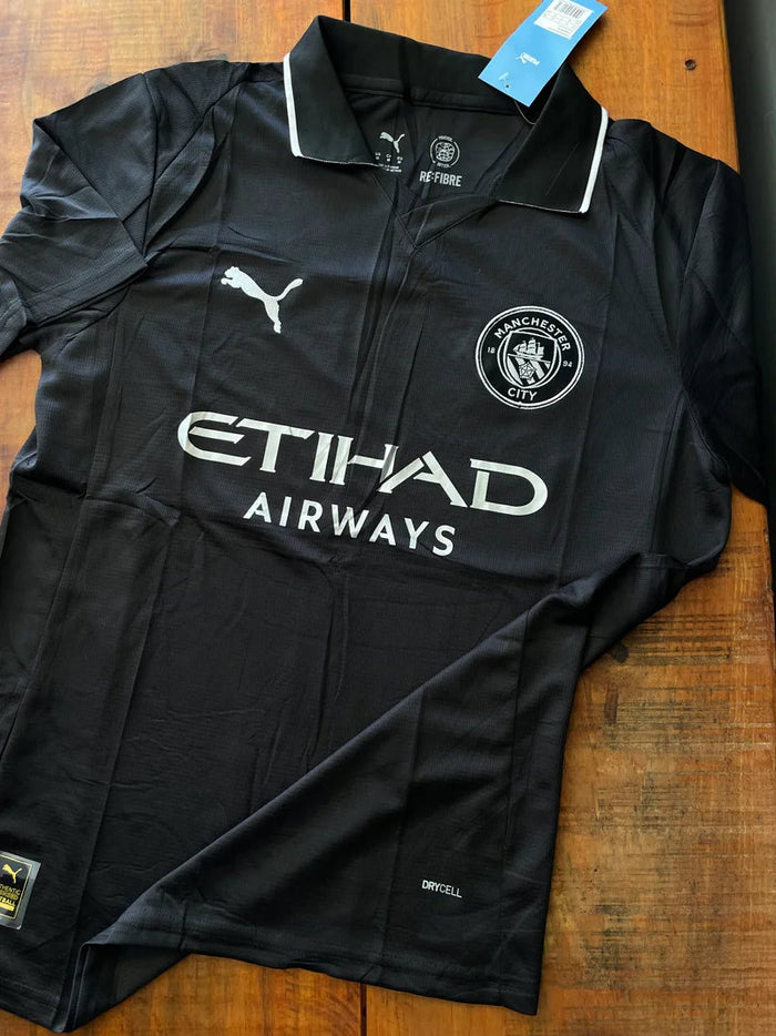 Manto Manchester City - Black 2025 - versão torcedor Raccoonstore